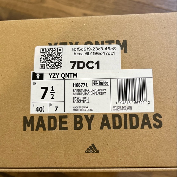 Adidas Yeezy QNTM Barium men’s size 7.5 - Picture 4 of 6